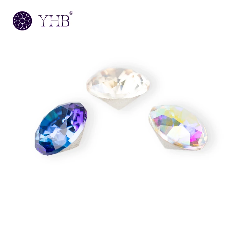 YHB Factory Wholesale H3240 Diamond Shape Pointback Fancy Rhinestones